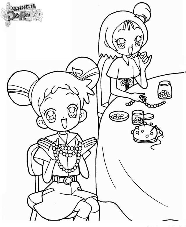 coloriage magical doremi et loulou
